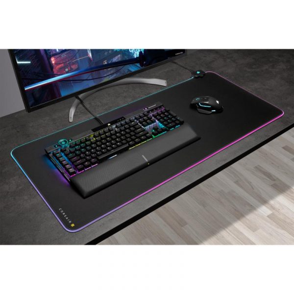 Mousepad Gaming Corsair MM700 RGB Extended, CLOTH BLACK - imagine 7