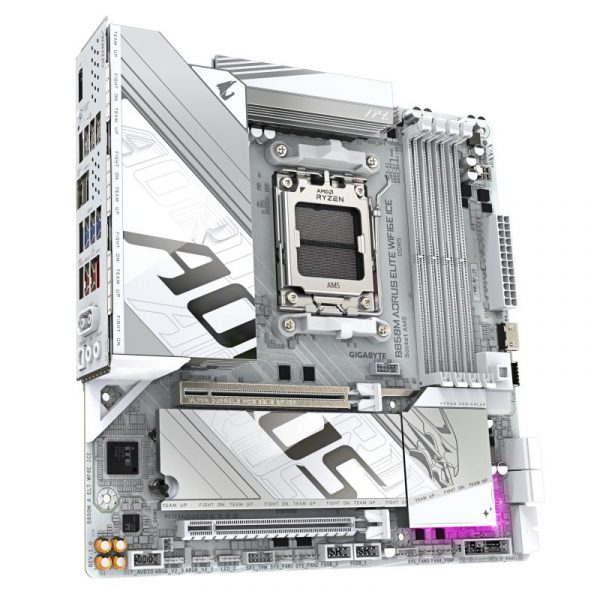 Placa de Baza GIGABYTE B850M AORUS ELITE WIFI6E ICE AM5 - imagine 11