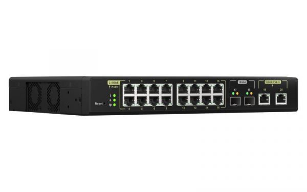 Switch QNAP M2116P CPU Microchip VSC7448-02, 16 porturi 2.5GbE (RJ45) - imagine 6