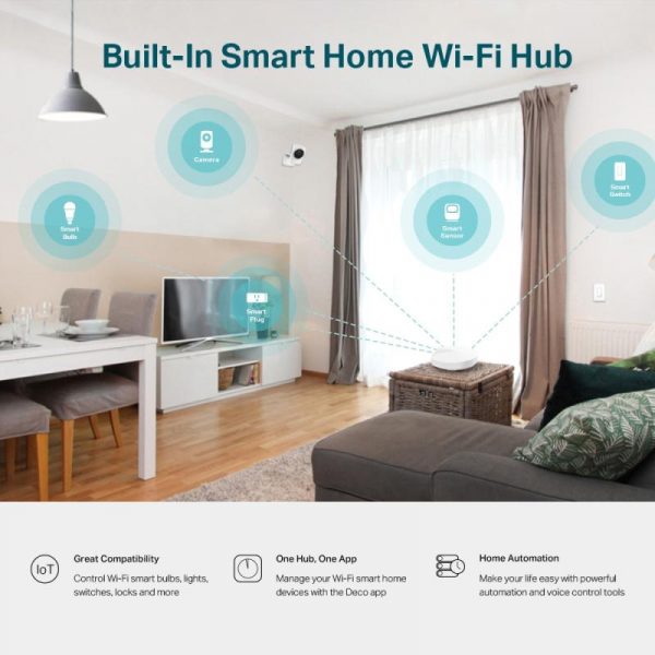 TP-Link AC1300 Whole Home Mesh Wi-Fi System, Deco M5 (1-Pack); - imagine 9