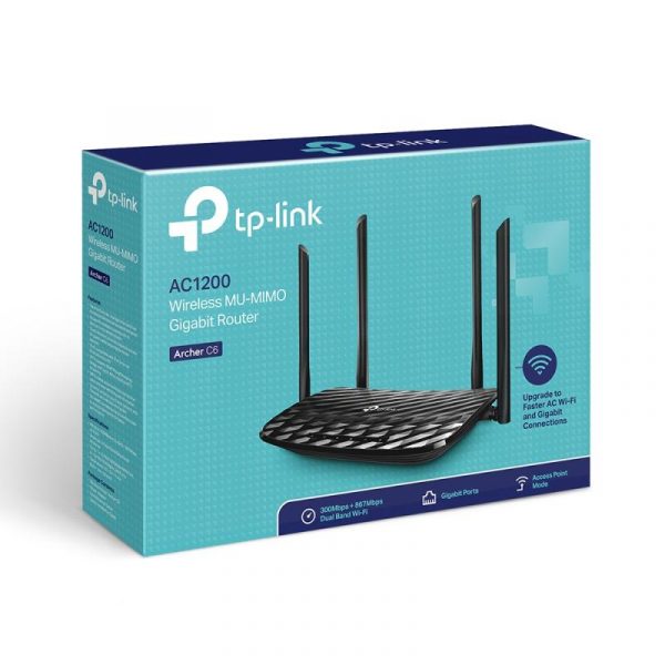 Router Wireless TP-LINK Archer C6, AC1200, Wi-Fi 5, Dual-Band, Gigabit - imagine 8