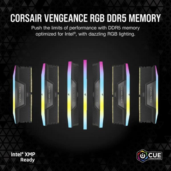 Memorie RAM Corsair Vengeance RGB 64GB DDR5 6000MHz CL40 Kit - imagine 11