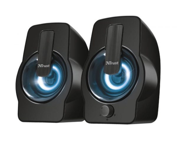 Boxe Stereo Trust Gemi RGB 2.0 Speaker, 6W, negru - imagine 7