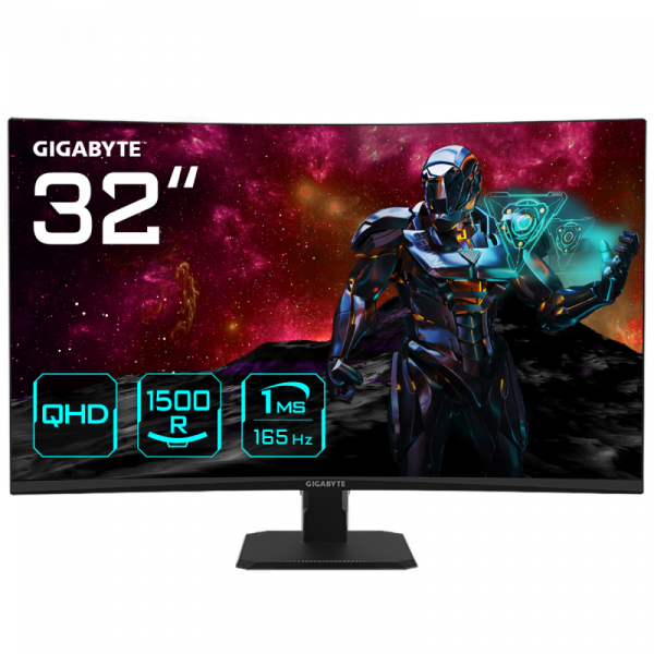 Gigabyte Monitor gaming 32" GS32QC, Non-glare, Rezolutie: 2560 x 1440