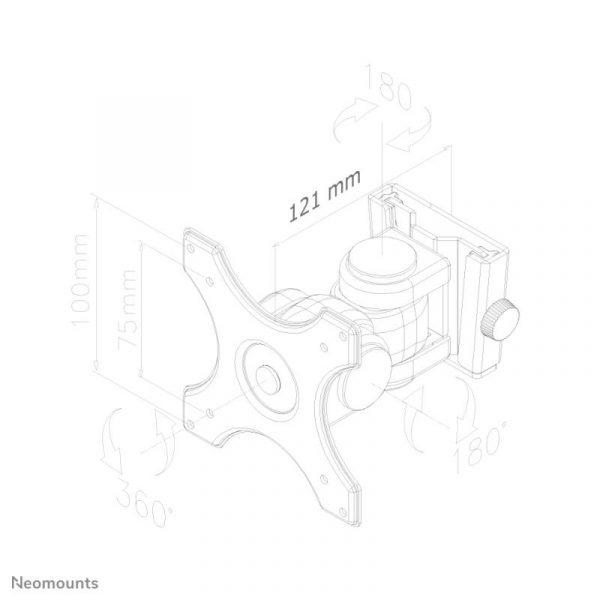 NM TV Wall Mount 2 Pivots & Tilt 10"-30" - imagine 10