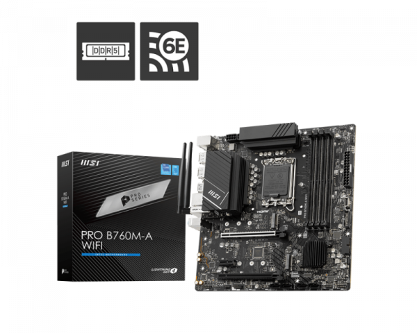Placa de Baza MSI PRO B760M-A WIFI LGA1700 - imagine 6