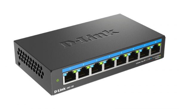 D-LINK DMS-108 UNMANAGED SWITCH 8 PORT, Interfata: 8 x 10/100Mbps/1G/2.5G, - imagine 6