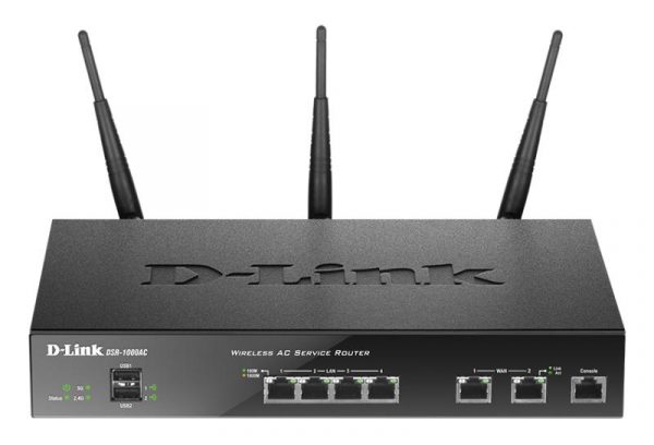 Router D-Link DSR-1000AC, 2xWAN Gigabit, 3xLAN Gigabit, 130Mbps Firewall, 70Mbps - imagine 5