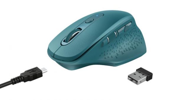 Mouse Trust Ozaa, Rechargeable Wireless, blue - imagine 6