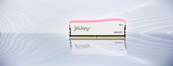 Memorie RAM Kingston Fury Beast White, DIMM, DDR4, 16GB, CL18, - imagine 10