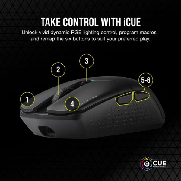 Mouse Gaming Corsair KATAR ELITE WIRELESS negru - imagine 8