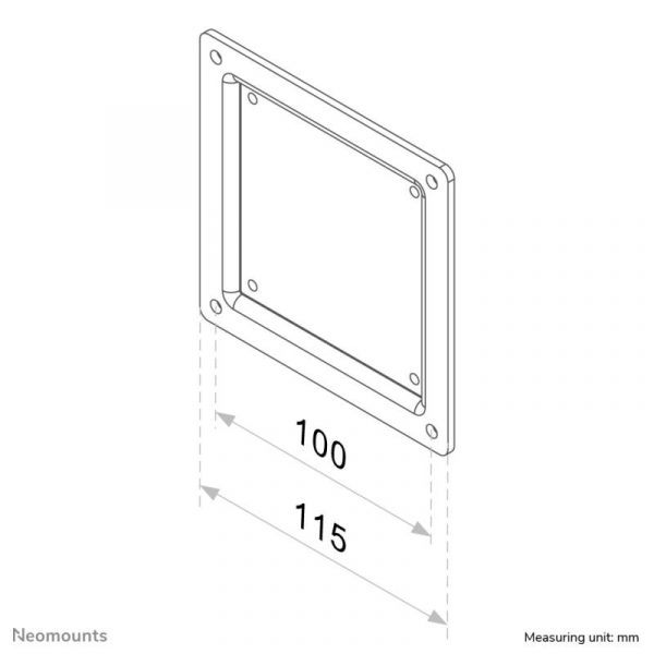 Adaptor VESA Neomounts by Newstar FPMA-VESA100, 100x100mm, suporta pana la - imagine 5