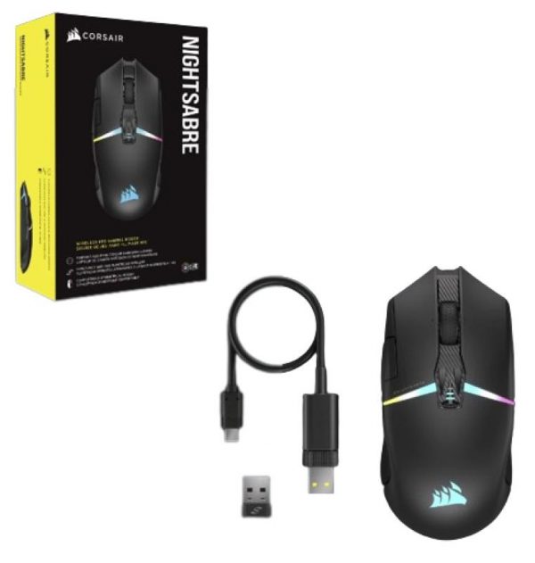 Mouse Gaming Corsair NIGHTSABRE WIRELESS negru - imagine 12