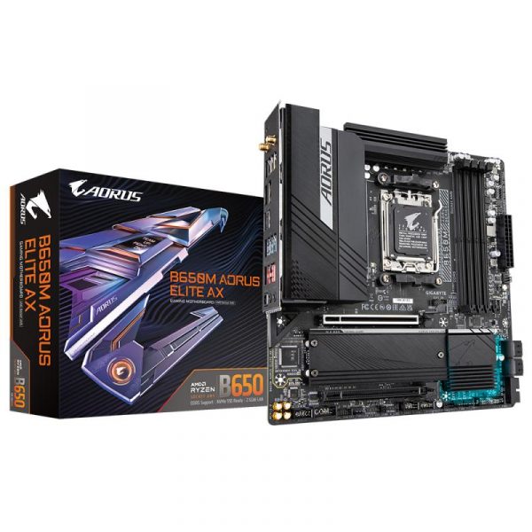 Placa de baza Gigabyte B650M AORUS ELITE AX AM5 - imagine 9