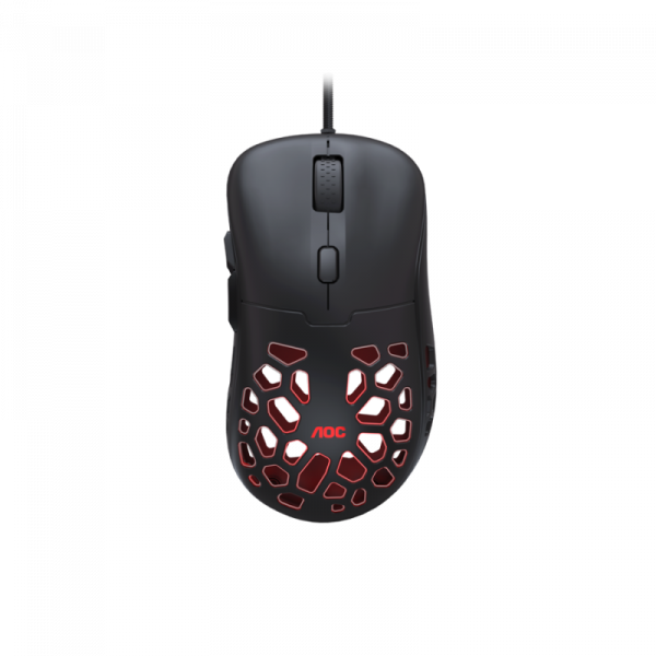 Mouse AOC GM510B, ergonomic, USB 2.0, 16000DPI, 6 butoane, RGB, - imagine 7