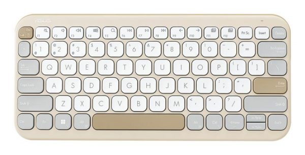 Tastatura wireless ASUS KW100, Culoare: Oat Milk, Greutate: 0.374 ASUS - imagine 5