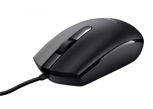 Mouse Trust Basi, cu fir, negru - imagine 4