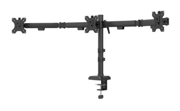Brat triplu Neomounts DS60-600BL3; pentru display-uri cu diagonale 10"-27", sistem - imagine 4