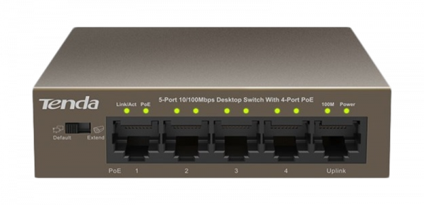 Switch TENDA TEF1105P-4-63W, 5 Port, 10/100 Mbps - imagine 3