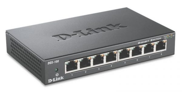 Switch D-Link DGS-108, 8 port, 10/100/1000 Mbps - imagine 4