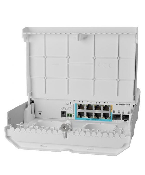 MIKROTIK, CSS610-1GI-7R-2S+O 8 Port , Outdoor Switch 64kb Flash, Pasive - imagine 6