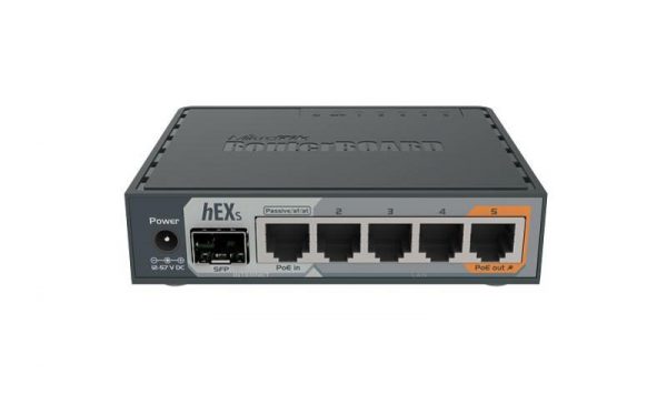 Mikrotik 5-Port Gigabt Ethernet Router, RB760iGS, 5* 10/100/1000Ethernetports, CPU nominal - imagine 4