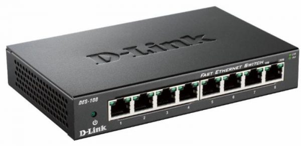 Switch D-Link DES-108, 8 port, 10/100 Mbps - imagine 4