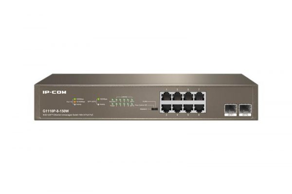 IP-COM switch G1110P-8-150W, 8-Port Gigabit + 2SFP, POE, Standarde: IEEE - imagine 5