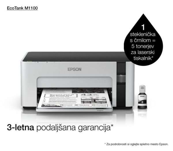 Imprimanta inkjet mono CISS Epson M1100, dimensiune A4, viteza max - imagine 14