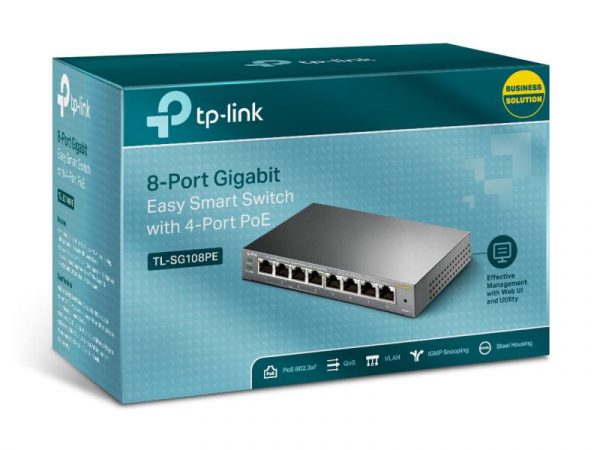Switch TP-LINK TL-SG108PE, 8 port, 10/100/1000 Mbps - imagine 8