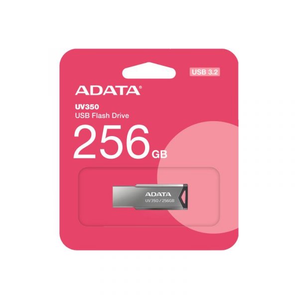 Memorie USB Flash Drive Adata 256GB, UV350, USB3.2, Silver - imagine 6