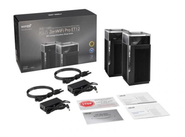 Asus Tri band home Mesh ZENwifi PRO system, ET12(2-PK) pack, - imagine 13