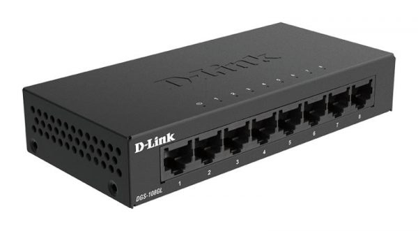 D-Link Switch DGS-108GL, 8 porturi Gigabit, Capacity 16Gbps, desktop, faramanagement, - imagine 7