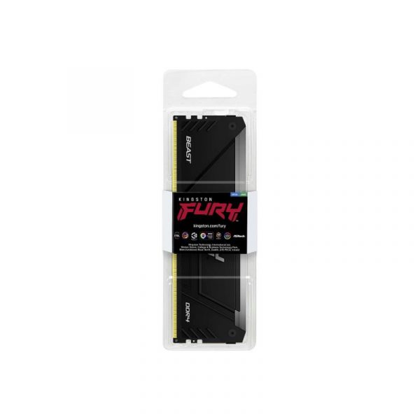 Memorie RAM Kingston Fury Beast, DIMM, DDR4, 16GB, 3200MHz, CL16, - imagine 5