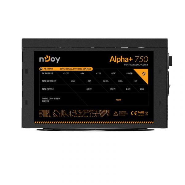 Sursa NJOY ALPHA+ 750W 80+ GOLD - imagine 9
