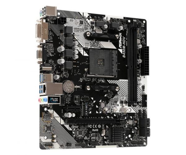 Placa de baza ASRock B450M-HDV R4.0, Socket AM4 - imagine 9