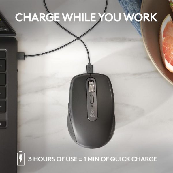 Mouse wireless Logitech MX Anywhere 3S, cu laser, 6 butoane, - imagine 11