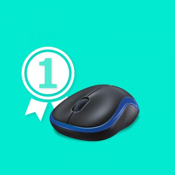 Mouse Logitech M185 Wireless, 1000 DPI, albastru - imagine 8