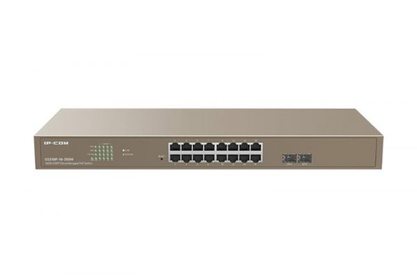 IP-COM 18-Port Gigabit Ethernet managed switch, G3318P-16-250W; Network standard: IEEE - imagine 3