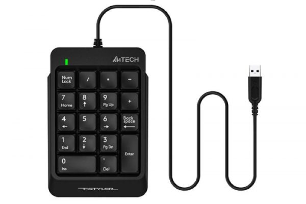 Tastatura numerica A4TECH Fstyler, neagra - imagine 4