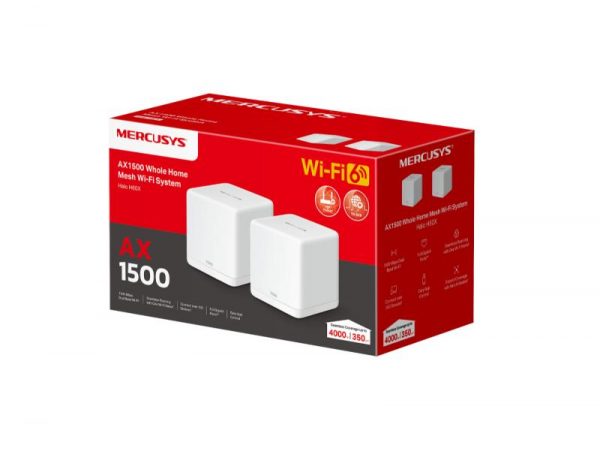 Mercusys Halo H60X(2-pack) Whole mesh Wi-Fi6 system, AX1500, Dual-band, Standarde - imagine 14
