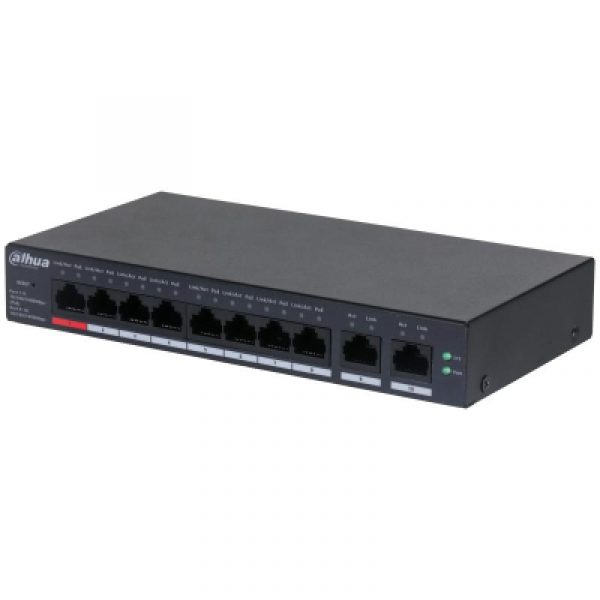 Dahua 10-Port Cloud Managed Desktop Gigabit Switch cu 8-Port PoE, - imagine 6