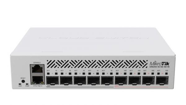 MIKROTIK 1G 5S 4S+ INDOOR SWITCH POE, CRS310-1G-5S-4S+IN, Procesor: 800 - imagine 4