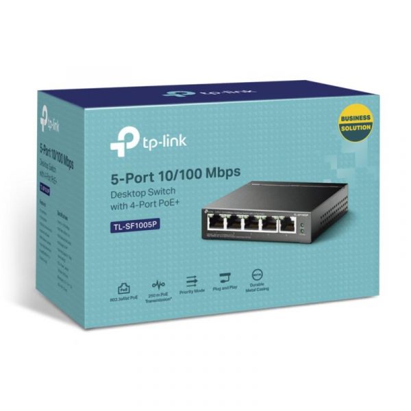 Switch TP-LINK TL-SF1005P, 5 Port, 10/100 Mbps - imagine 7
