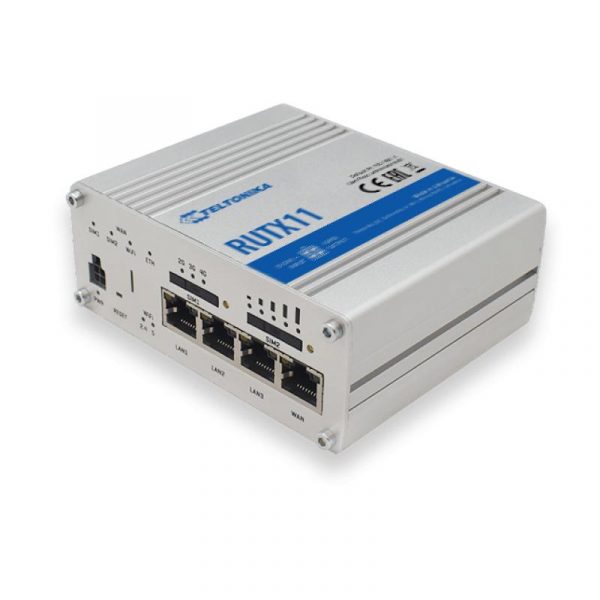 Router industrial IP Teltonika RUTX11, Dual SIM, WiFi, antene 2x - imagine 4