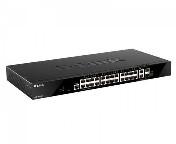Switch D-Link DGS-1520-28, 28 porturi Gigabit,24 x 10/100/1000Base-T, 2 x - imagine 3
