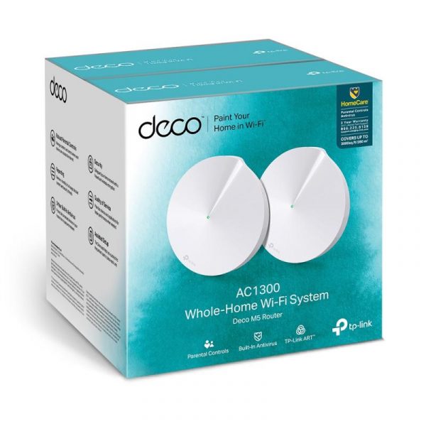 TP-Link AC1300 Whole Home Mesh Wi-Fi System, Deco M5 (2-Pack); - imagine 8