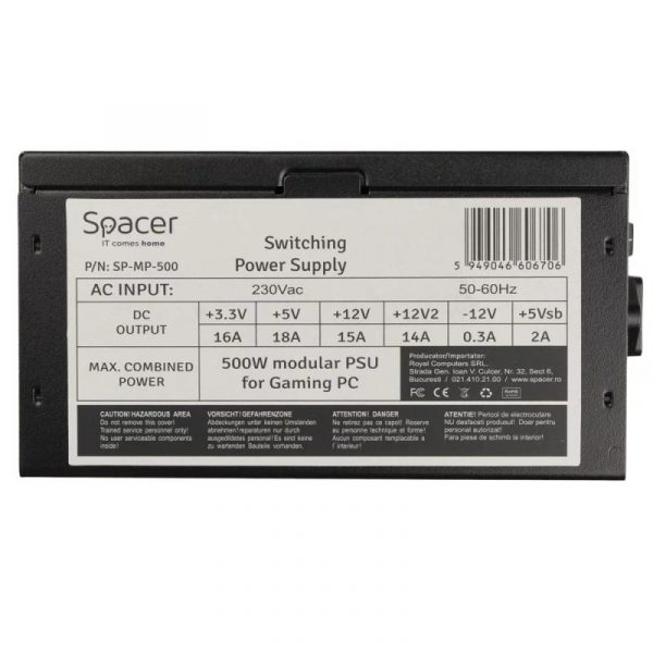 Sursa Spacer ATX Modulara 500W - imagine 10