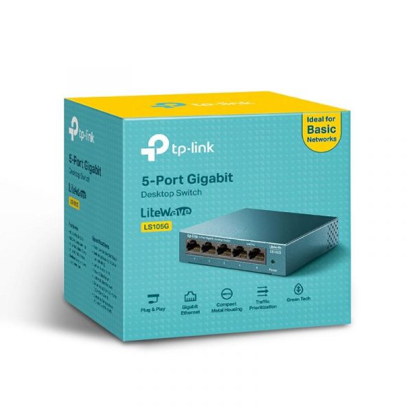 Switch TP-LINK LS1005G, 5 port, 10/100/1000 Mbps - imagine 9