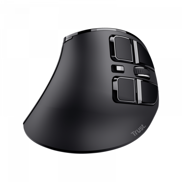 Mouse Trust Voxx, Rechargeable Ergonomic Wireless, negru - imagine 18